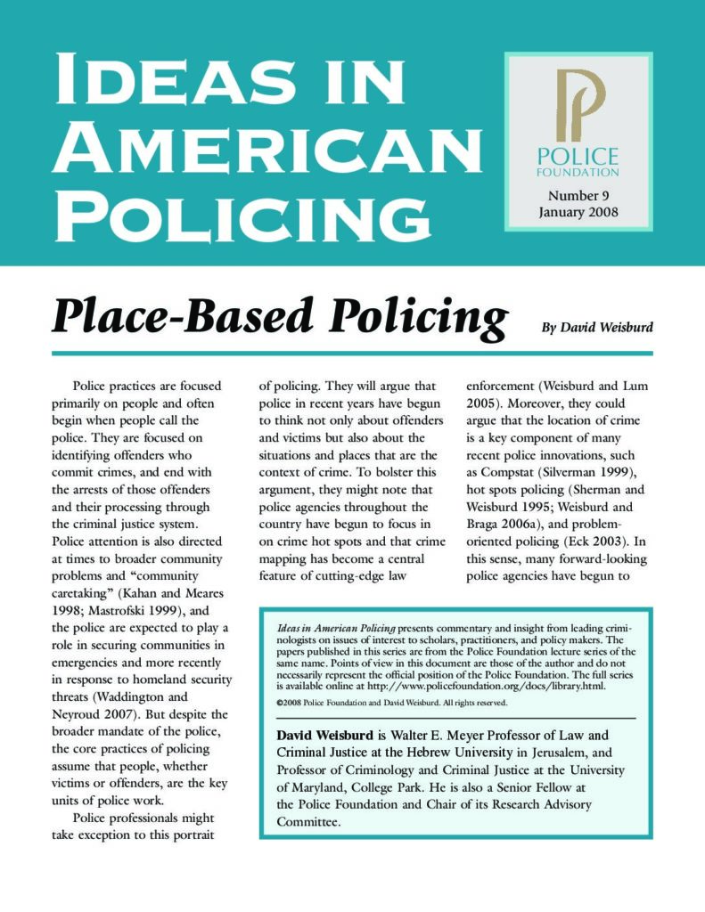 Place-based policing