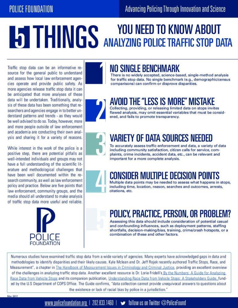 5 Things to Know About Traffic Stop Data