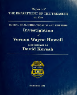 ATF Report on Investigation of David Koresh