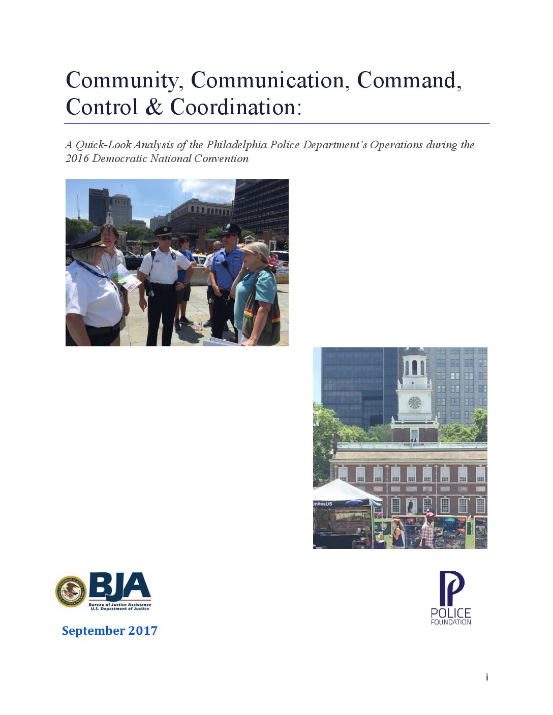 Analysis of Philadelphia PD Protection of 2016 DNC