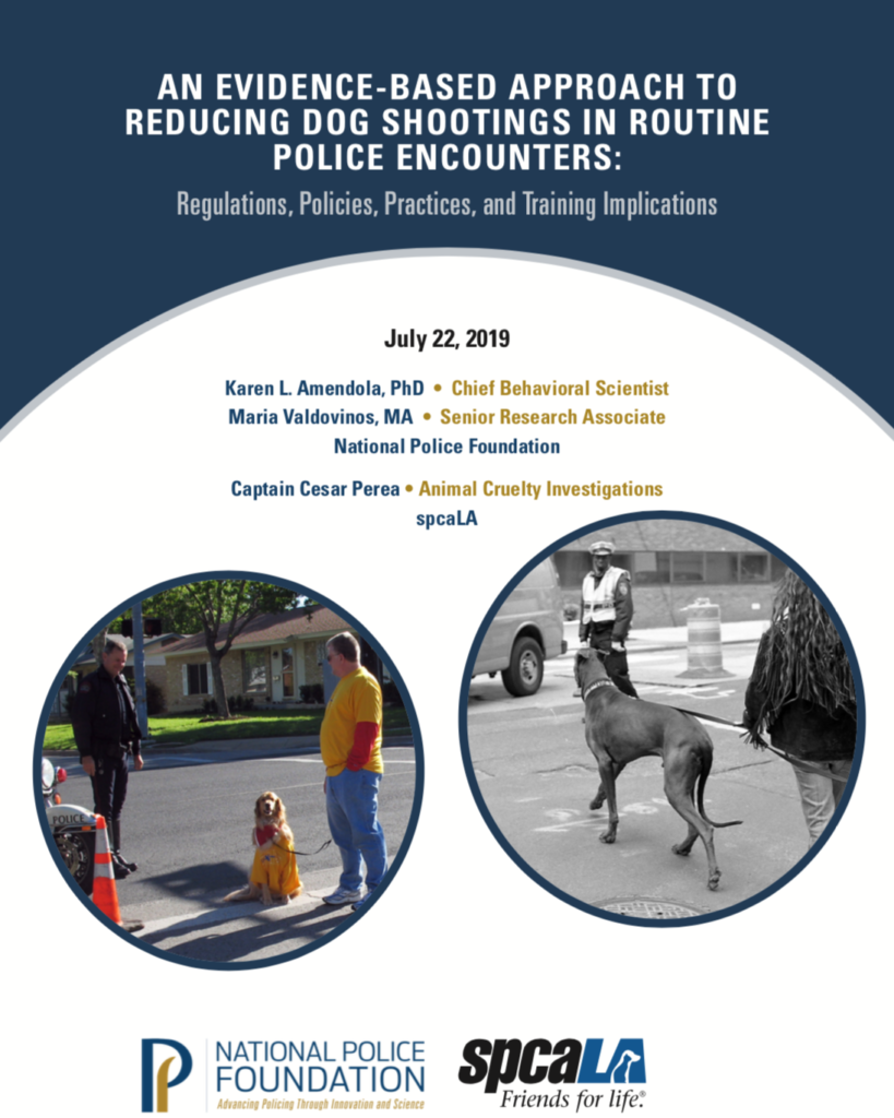 Reducing dog shootings in routine police encounters cover