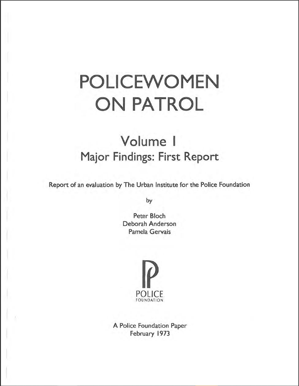 Policewomen on patrol-volume 1 cover