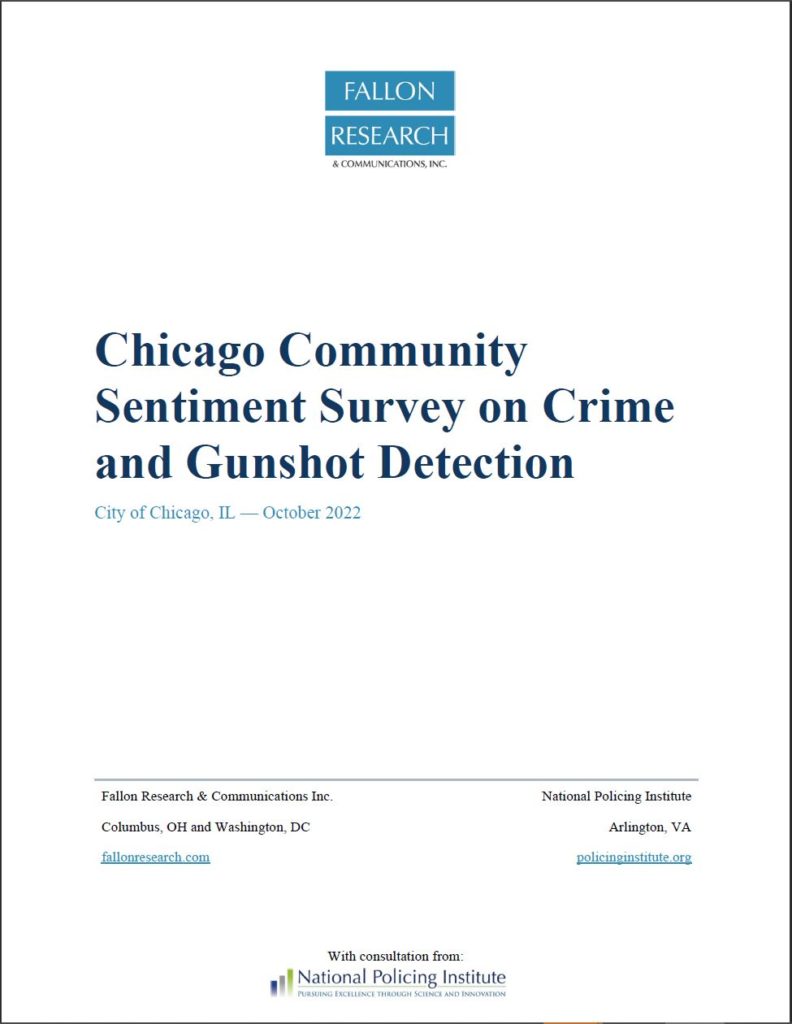 Chicago community sentiment survey-crime and gunshot detection