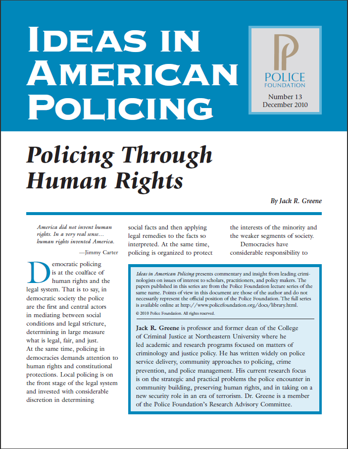 Policing through human rights cover