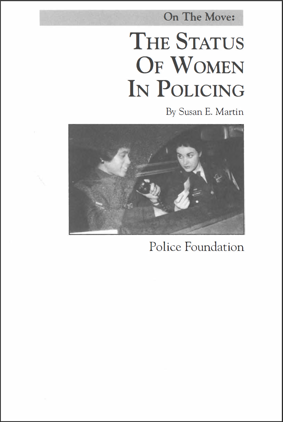 Status of women in policing_report cover