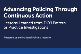 Advancing Policing Through Continuous Action Report Cover