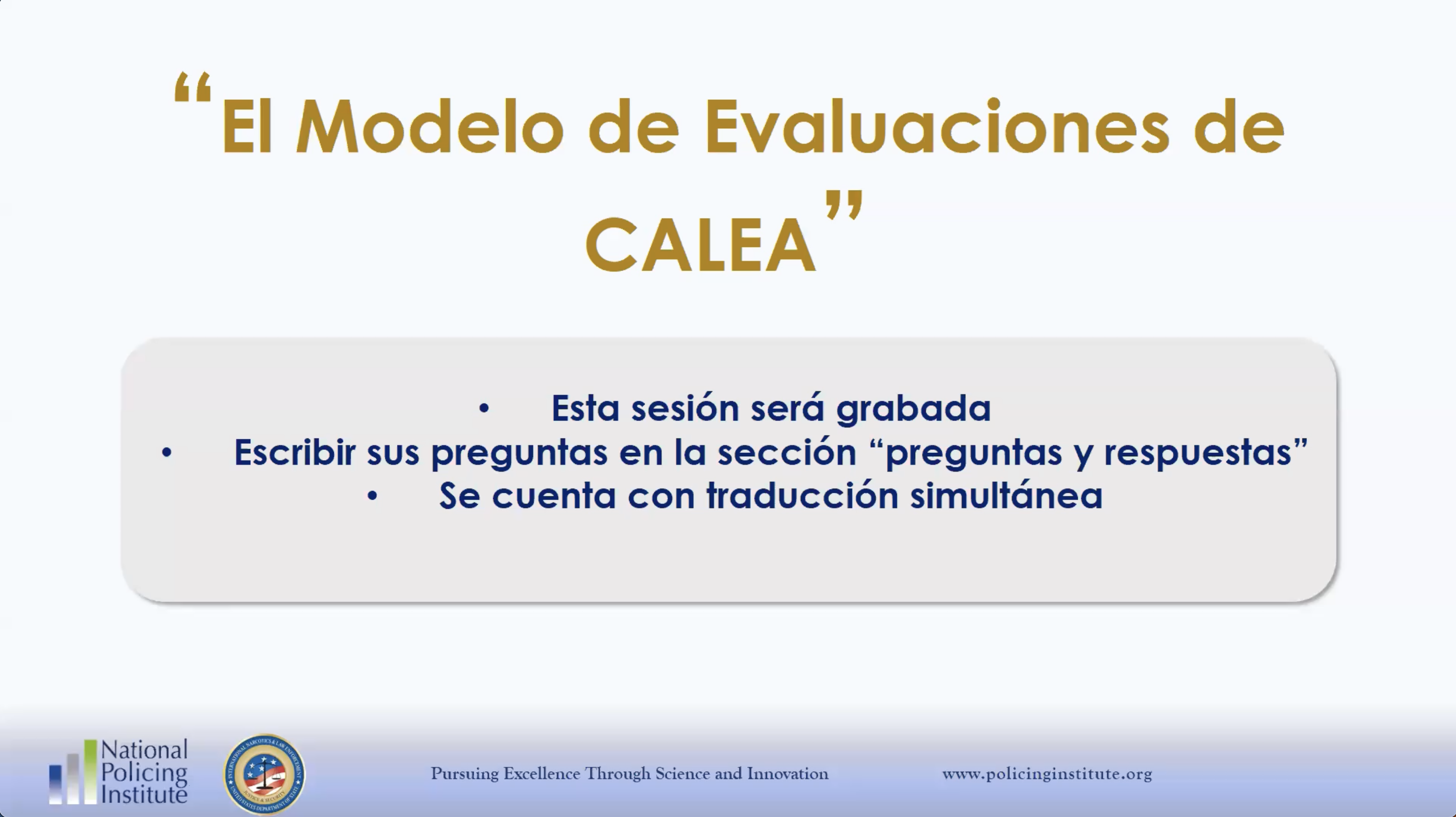 El Modelo de Evaluación CALEA