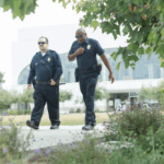 2 officers walking